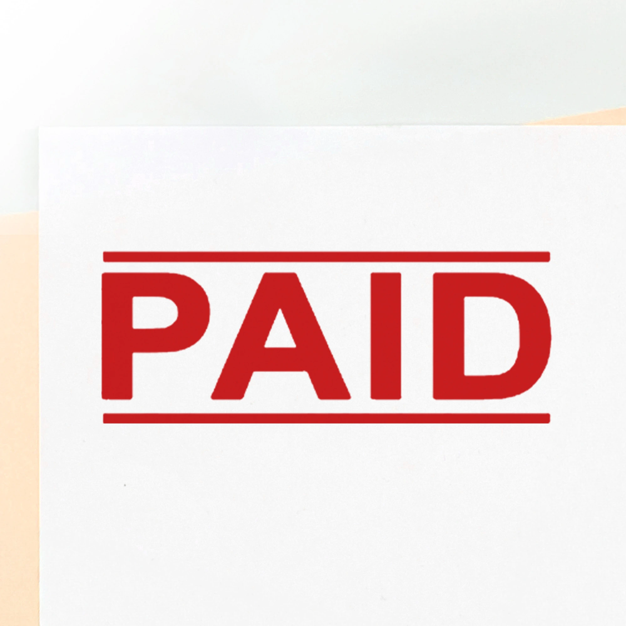 Double Line Paid Stamp